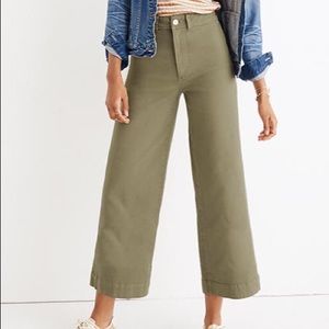 Madewell Emmett wide leg cropped jeans